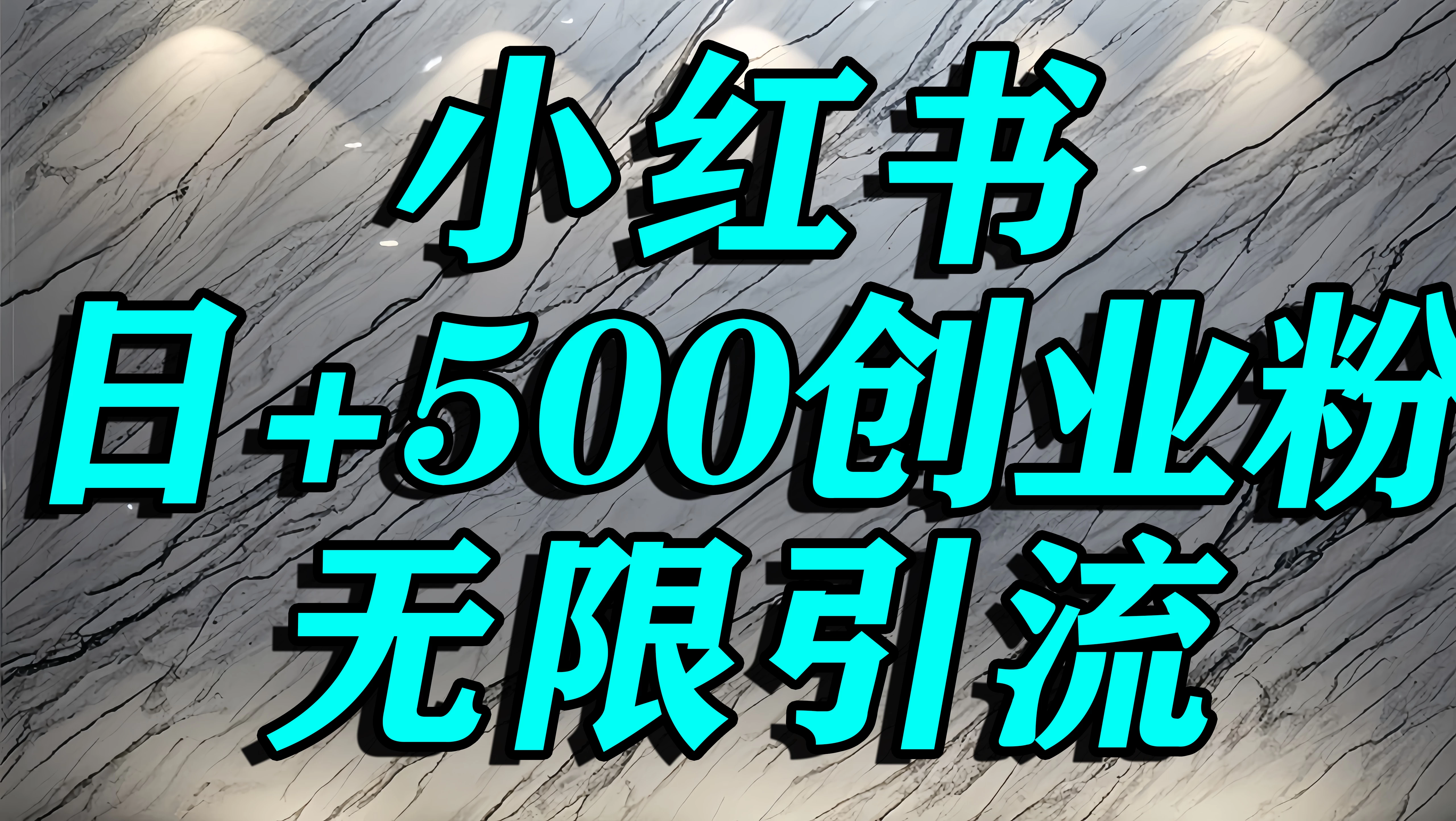 小红书无限引流创业粉，单人操作日引500+精准创业粉